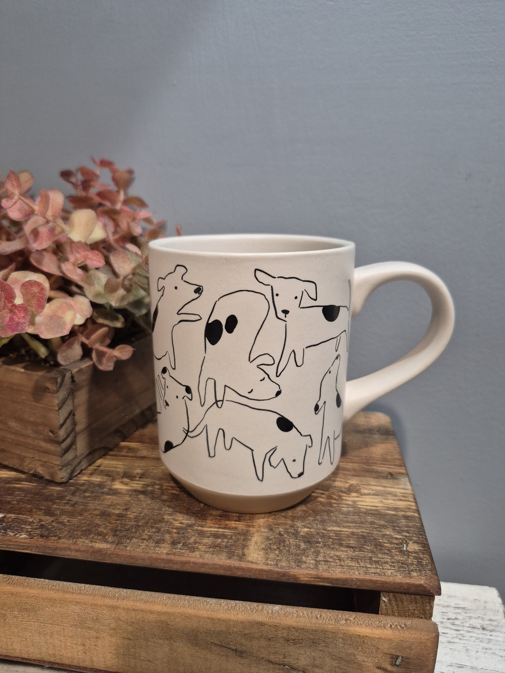 PetShop by Fringe Studio Nosey Dogs Spot Stoneware Mug